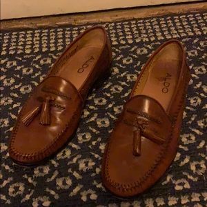 Aldo size 8 tassel dress loafers